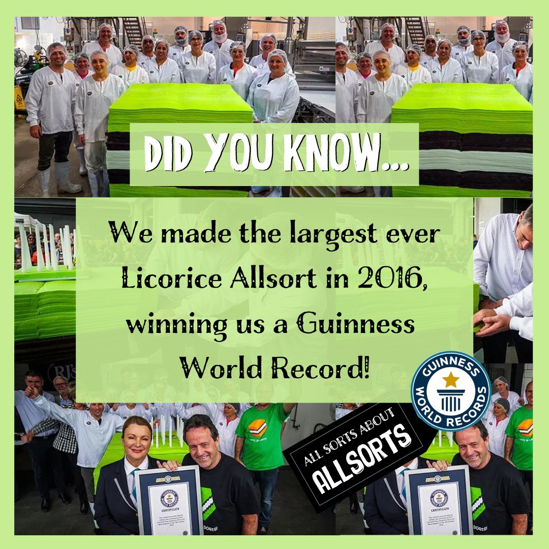 rjsnewzealand's tweet photo. Did you know New Zealand is home to the legendary giant Allsort?!
Made right here in our Levin-based factory, this Allsort continues to be a heavy-weight holder of the record and weighed just over 1,105 kilos!

#RJsMakesitBetter #Allsorted #SnackMastersNZ https://t.co/lwhqNgzpYq