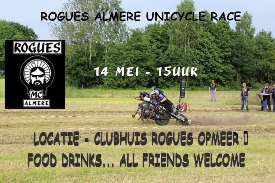 RoguesMC's tweet photo. #roguesmc #Almere #opmeer #unicycle https://t.co/Xtr2sI2yKS