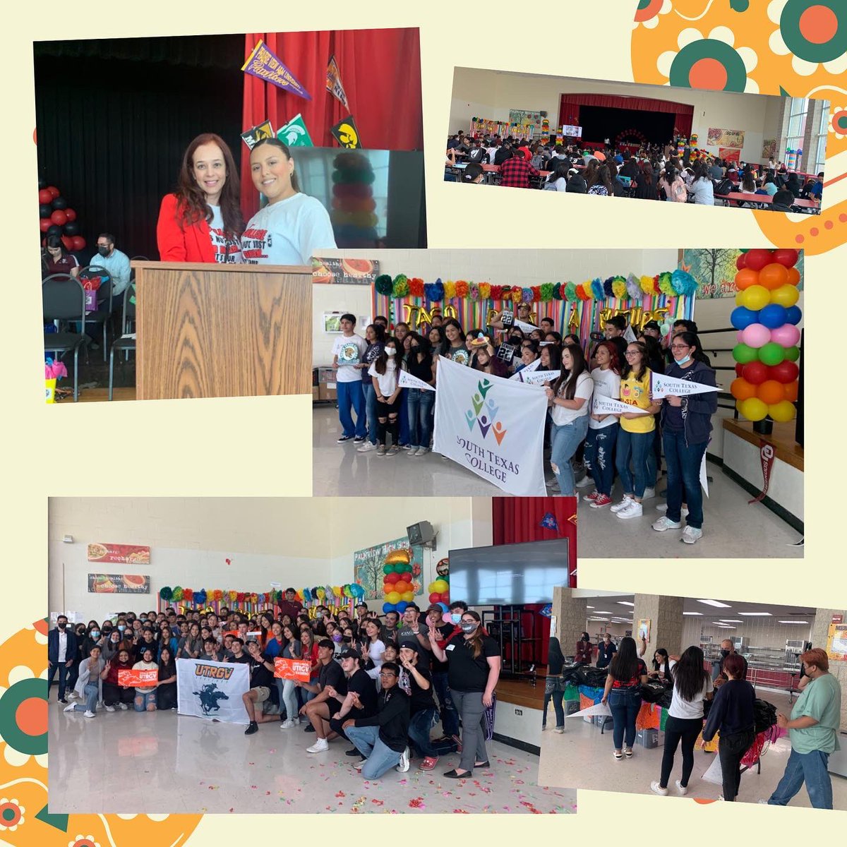 GoCenterPHS's tweet image. Class of 2022 Decision Day FIESTA!
Seniors, we wish you the best of luck on all your future endeavors!
(Special thank you goes out to our donors for giving back to their community: HEB palmhurst, Chick-Fil-A palmhurst, and BrickFire Pizza in mission)
 #DecisionDay2022