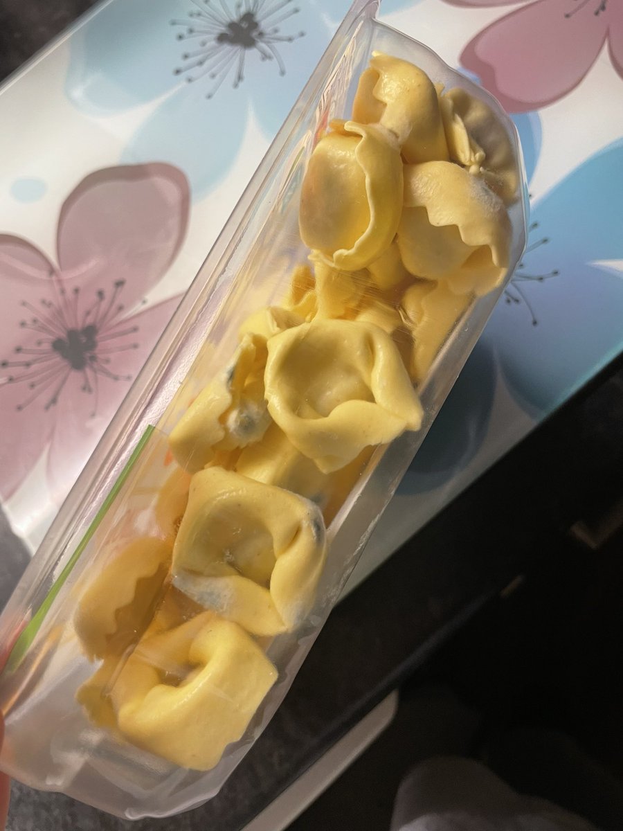 kerrisbuellerr's tweet photo. @AldiUK pls tell me how this tortellini still has a month left but is mouldy ?!? Was so close to boiling this🤢 https://t.co/t7wq4MsCpi