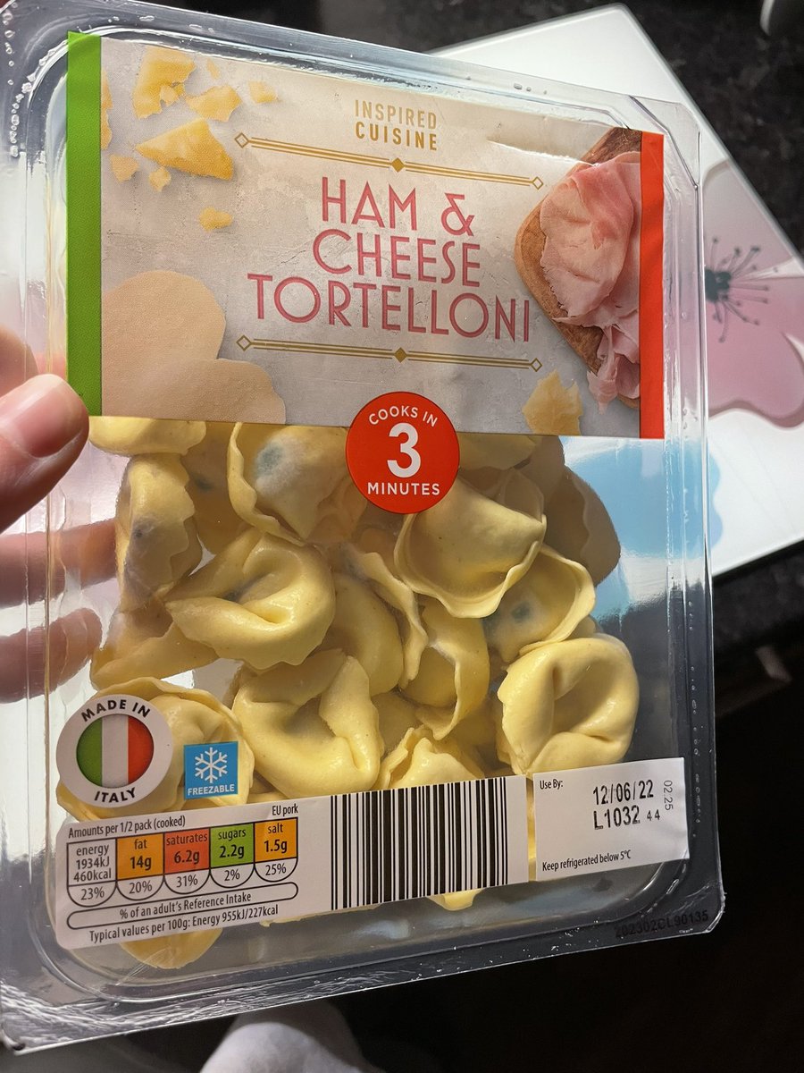 kerrisbuellerr's tweet photo. @AldiUK pls tell me how this tortellini still has a month left but is mouldy ?!? Was so close to boiling this🤢 https://t.co/t7wq4MsCpi