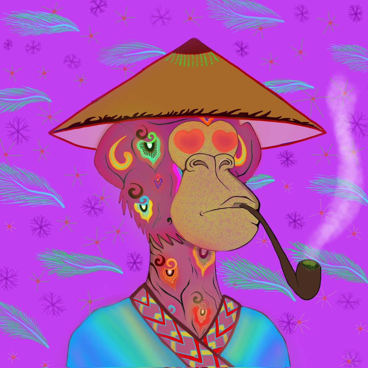 AungGyi3333's tweet photo. This is my fan art for @trippinapes .I reached their server one week above and i'm still trying. Team is warmly welcome and too active. I'm not artist but i don't give up.Finally my art is finished .Now i'm falling in trippin ape family.I have drawn my art in great detail. https://t.co/HVVw0AL5Ex