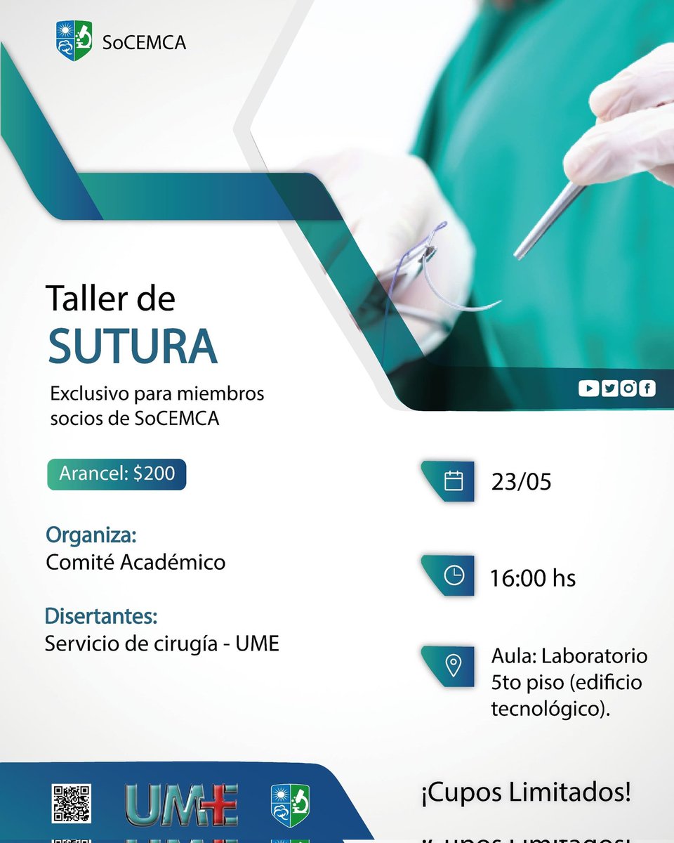 Socemca's tweet photo. 👤 | Cupos limitados.

📝| Habrá dos formularios de inscripción a partir del día 16/ 05 en el link de nuestra bio:

- Primer formulario para socios que no disponga de instrumentos: 18:00 hs.

- Segundo formulario para socios que dispongan de instrumentos: 18:30 hs. https://t.co/NUI38QzOBN