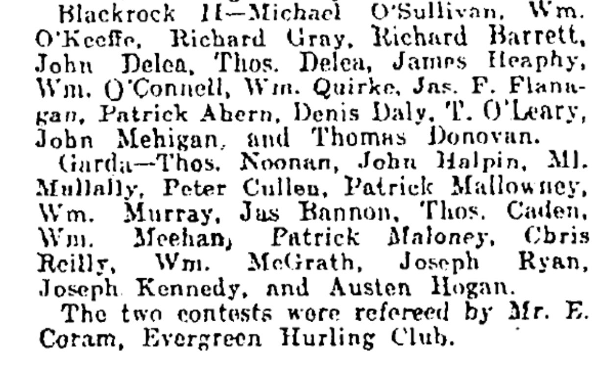 Cork Hurling History 🔴⚪️ on Twitter "The match referee was the