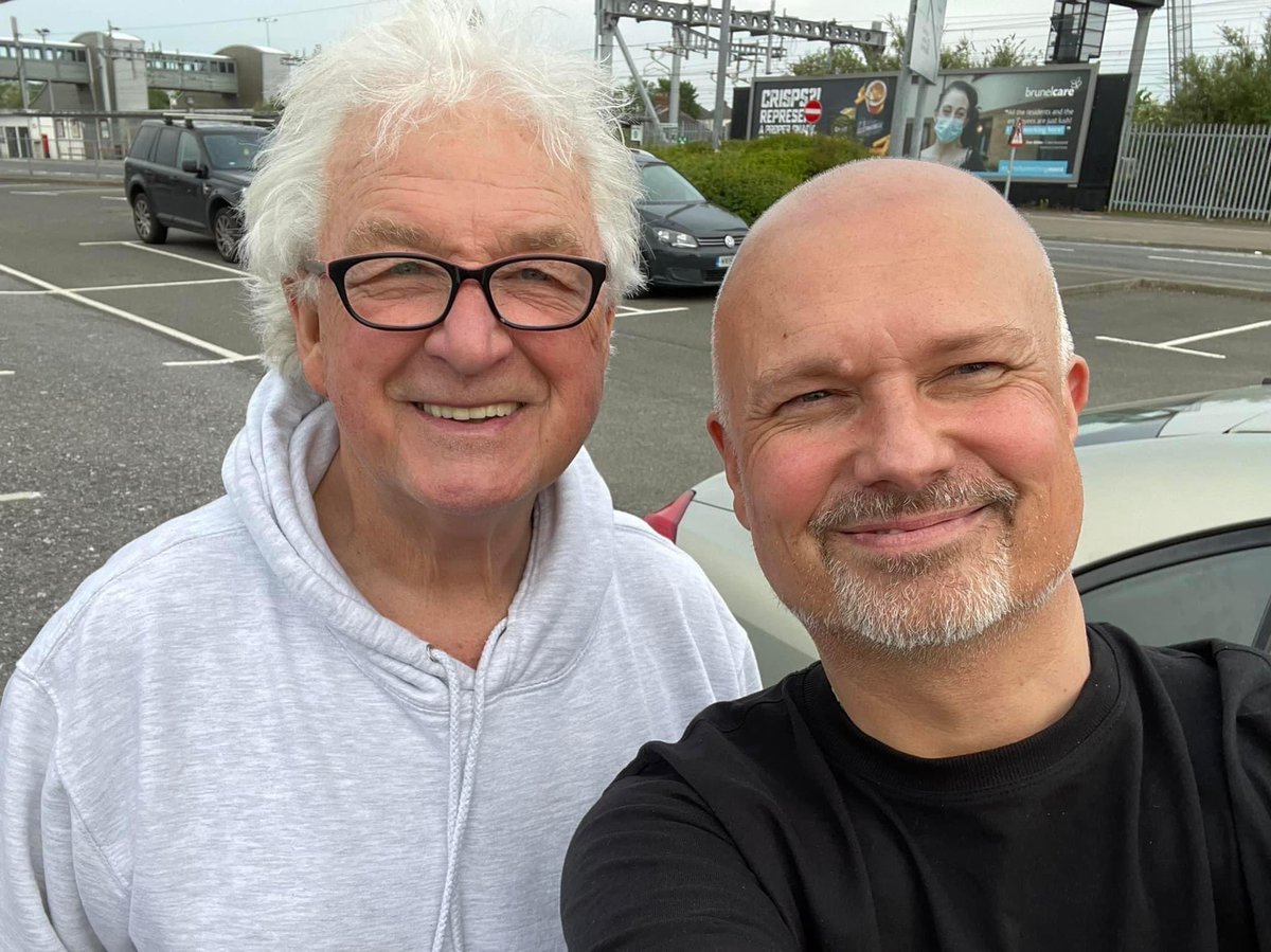 smileymileyuk's tweet photo. Brilliant day myself &amp; my co-host Shaun TilleyDJ recording @tonyblackburn reliving Tony’s memories of the legendary #Radio1Roadshow  for a new programme #BBCRadioSouth #MyRadio1Roadshow .. In The South COMING SOON @RadioToday #smileymiley #Radio1 @BBCR1 😎😎😎😎 https://t.co/NhLIjutgOi