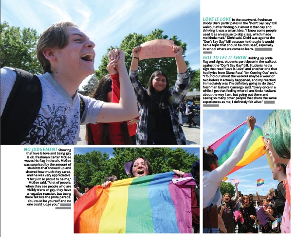 🧵 CENSORSHIP ALERT: Administrators of Seminole County Public Schools in Florida have prevented the distribution of @LymanJournalism yearbook because of a spread documenting the student walkout over the state's 'Don't Say Gay' law.
