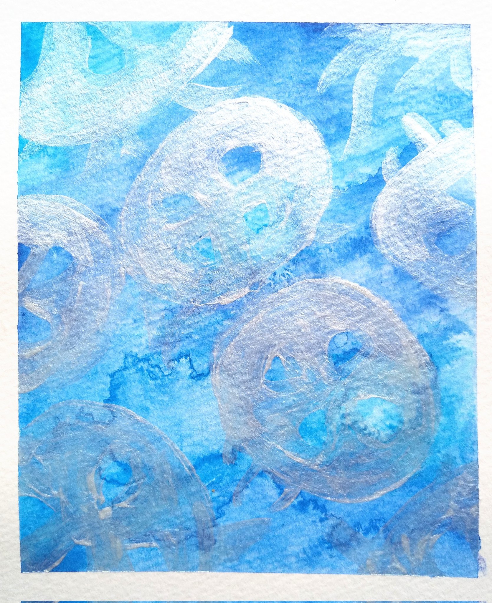 Ieneko くらげさん 水彩 水彩画 水彩イラスト 水彩色鉛筆 絵 くらげ クラゲ 海 青 落描き 絵描きさんと繋がりたい T Co Cymqktbyb8 Twitter