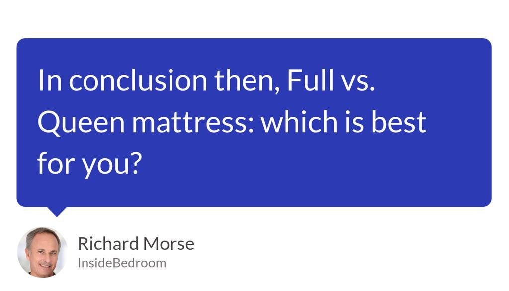 Full vs. Queen Mattress: The Difference and Which is Best for You?: lttr.ai/wjVm

#QueenMattressDiscussion #MattressSizes #WashMattressToppers #*RoomSize