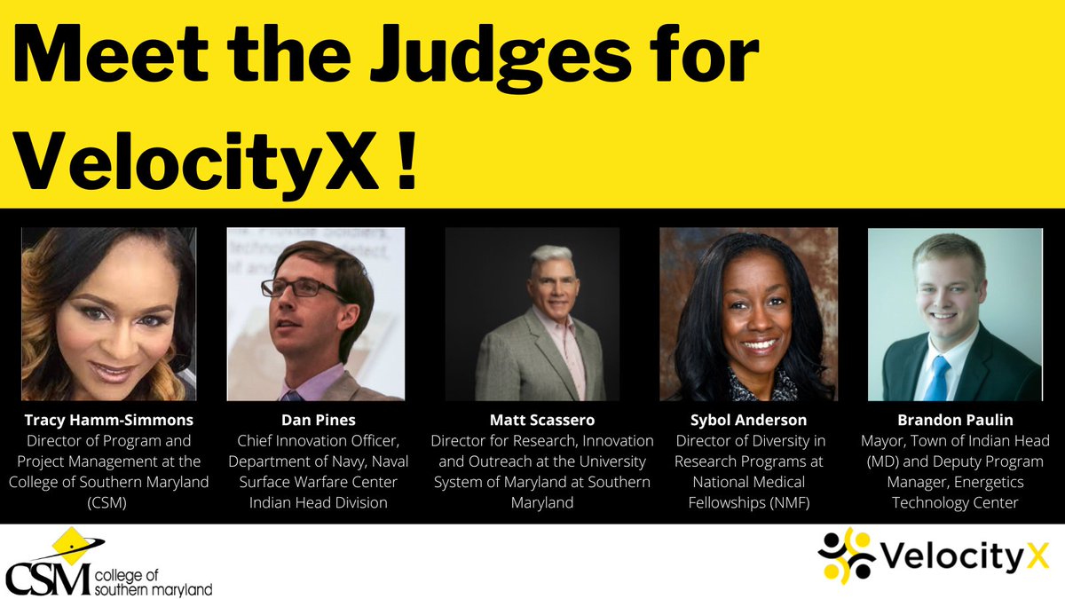 EnsembleDC's tweet photo. Introducing the VelocityX Judges! 

Get to know the judges for CSM’s VelocityX: Community Innovation Hacakthon: 
https://t.co/FUyogvlQIf https://t.co/MbEifKLXxz