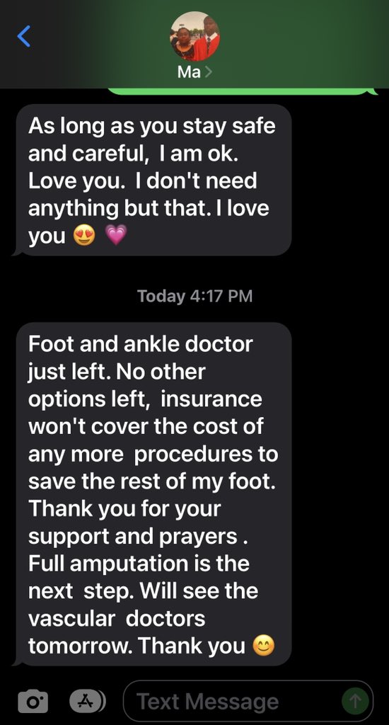 Sentara Leigh done messed my mother up for the second time and got her having to get her second amputation after they messed up her surgery last year and had to amputate her leg for the same reason… 🤦🏾‍♂️