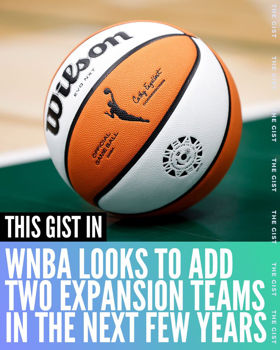 thegistusa's tweet photo. HUGE news for the WNBA! 🏀

Where do you want to see a new W team? 👀 #WNBATwitter https://t.co/MbnNkRGo0u