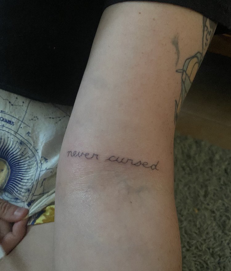 my friend gave me a Phantom Thread (2017) tattoo I’m obsessed