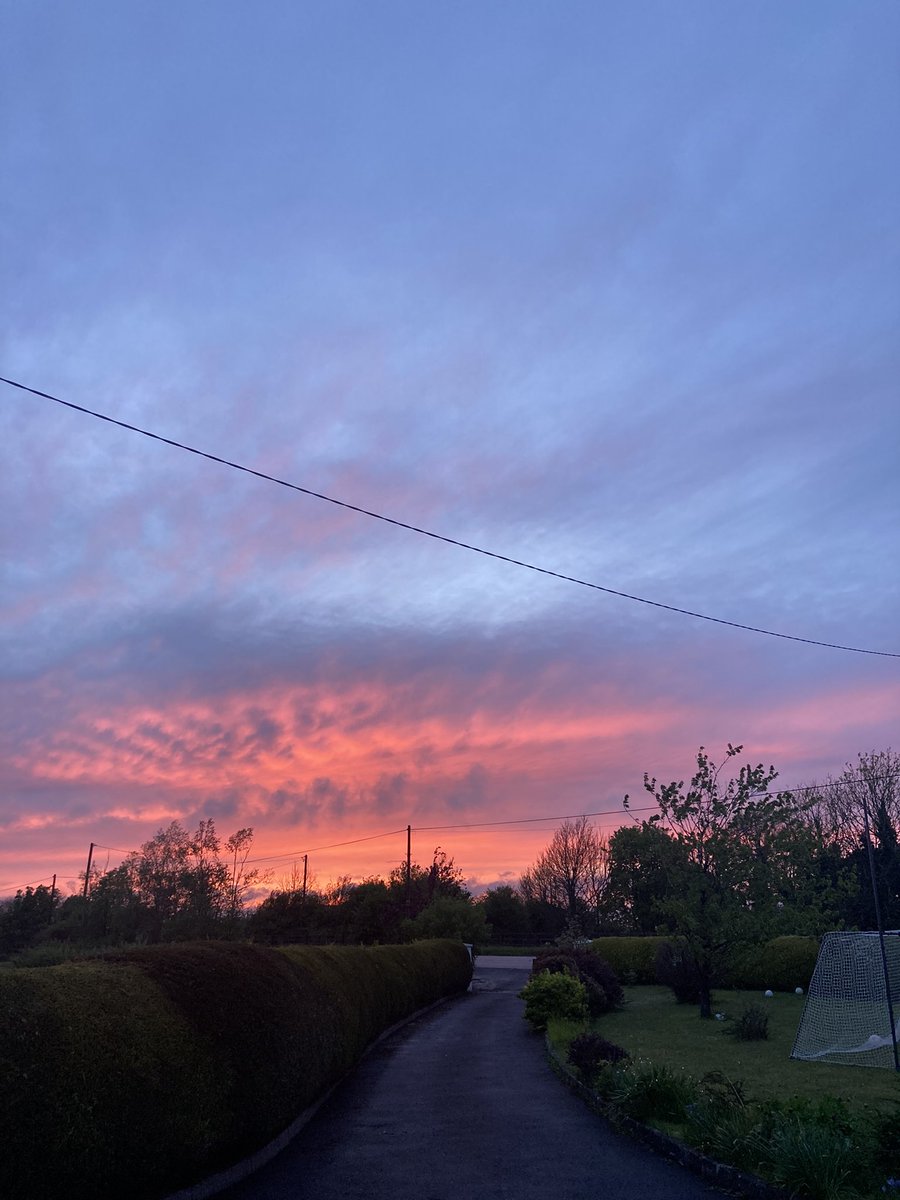 clairemoranphd's tweet photo. Does the phrase “A red sky at night is a Shepard’s delight” still apply? Is the sun coming back tomorrow? 🙏 #sun #may #crazyweather https://t.co/xS0jyzC2f0