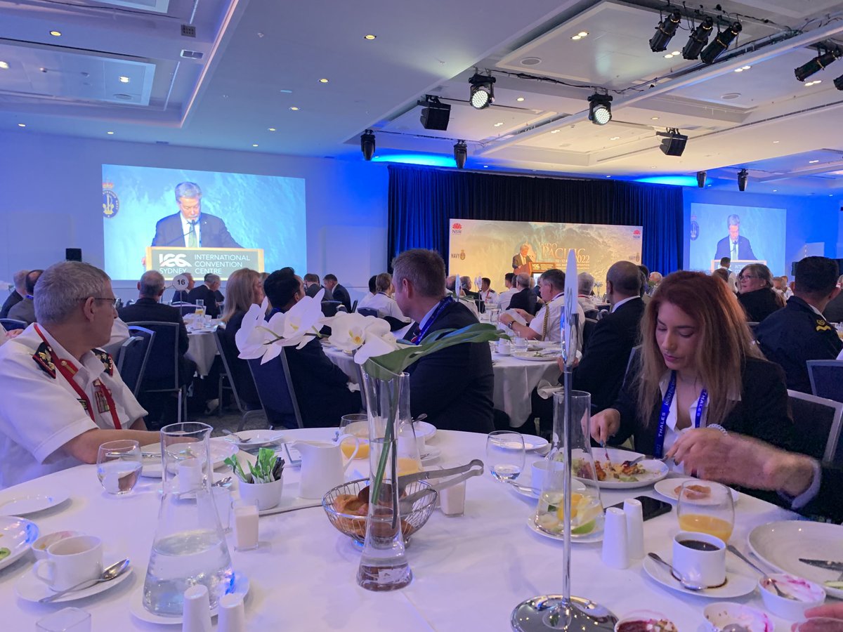 TrishWhiteENG's tweet photo. Good to be back at #IndoPacific2022 and the #IMC2022. Shout out to all the ⁦@EngAustralia⁩ members present. https://t.co/QGypp9gFFp