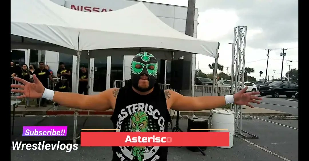 Wrestlevlogs's tweet photo. @Juventuda_Aerea defended the WV Championship against 2 well known opponents, from Reynosa, Mexico Asterisco Jr and the luchador Sorpresa from Rio Bravo, Mexico Brillante RB  PLUS we have the debut of out Ring announcer Karina Giselle! 
https://t.co/Vl5jD5jxTr https://t.co/lnUdlkbQSU