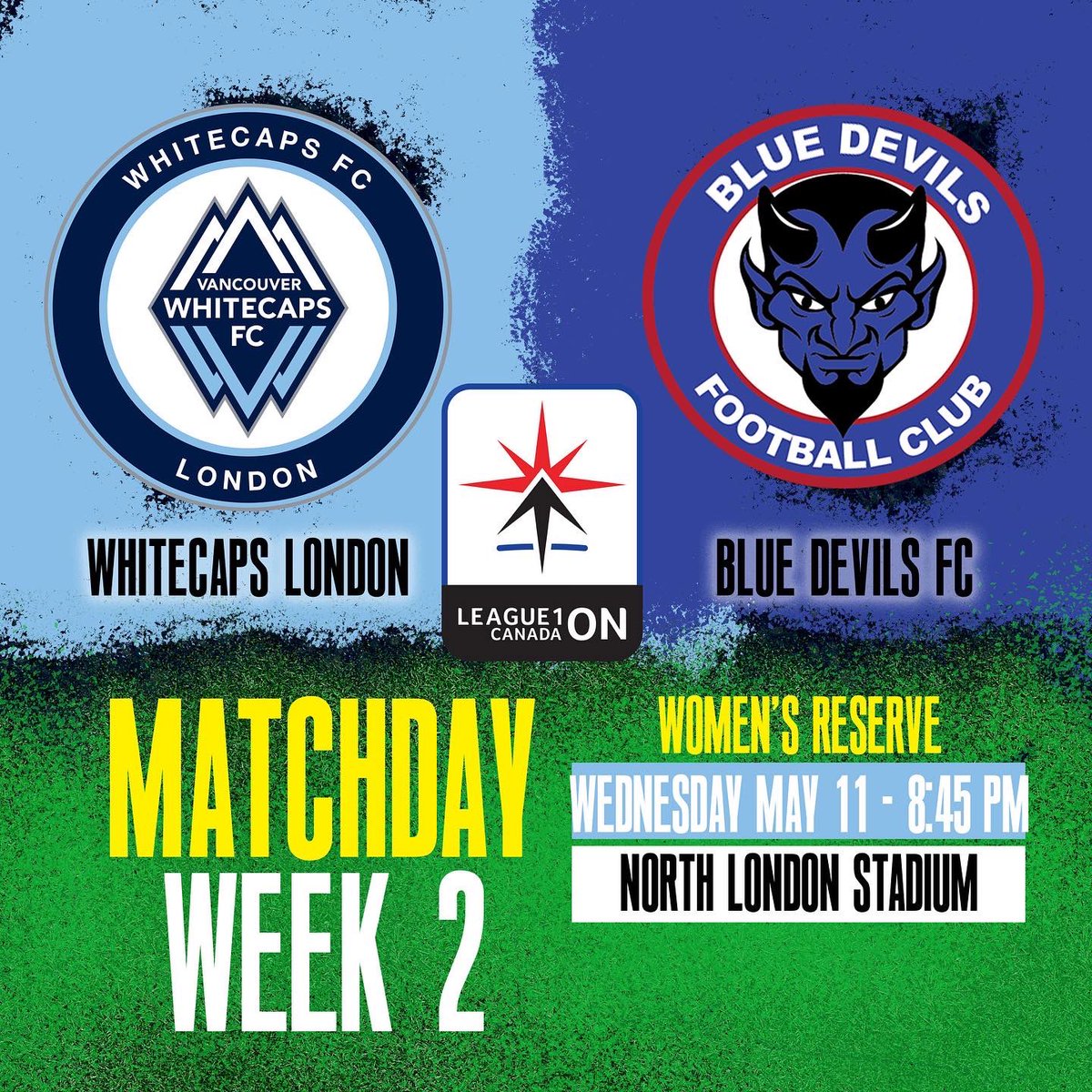 londonwhitecaps's tweet photo. 🚨WEEK 2️⃣ - MEN’S and WOMEN’S U21 LEAGUE 1️⃣ RESERVE MATCH DAY🚨

#whitecapslondon Men
🗓 Tues May 10
⏰ 8:45PM
🏟 North London Stadium 
🆚 FC London

@L1OWomens @L1OMens @OntarioIsSoccer 

#whitecapslondon Women
🗓 Wed May 11
⏰ 8:45PM
🏟 North London Stadium
🆚 Blue Devils FC https://t.co/F5FiOouKD8