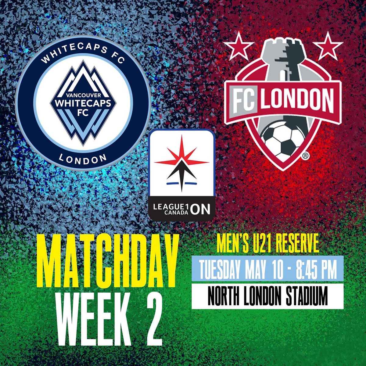 londonwhitecaps's tweet photo. 🚨WEEK 2️⃣ - MEN’S and WOMEN’S U21 LEAGUE 1️⃣ RESERVE MATCH DAY🚨

#whitecapslondon Men
🗓 Tues May 10
⏰ 8:45PM
🏟 North London Stadium 
🆚 FC London

@L1OWomens @L1OMens @OntarioIsSoccer 

#whitecapslondon Women
🗓 Wed May 11
⏰ 8:45PM
🏟 North London Stadium
🆚 Blue Devils FC https://t.co/F5FiOouKD8