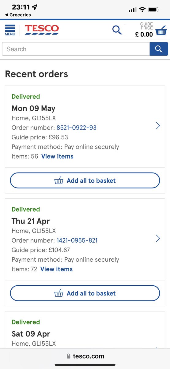 jojo0891's tweet photo. @Tesco ummm you suck! Been waiting over 2 hours and apparently you’ve delivered my shopping on one site but it’s “on its way” on your app. Can I go to bed please and oh yeah, a refund so I can go to @AldiUK thanks https://t.co/IoMr0dgS1F