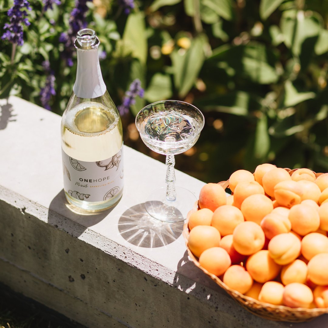 Who’s toasting to #NationalMoscatoDay with our Moscato Sparkling Wine?! Enticing citrus blossom and juicy white peach aromas blend effortlessly with a delicate sweetness and playful effervescence in this bubbly beauty. Lemon drop candy and tangy mandarin lead into a balanced fi