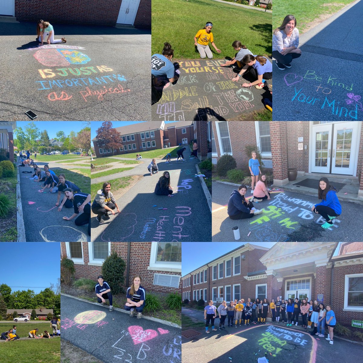 EmilyRingen's tweet image. Annual @PVPantherPride Chalk Out Stigma had a beautiful day to chalk about stigma and continue #PequannockProudToBeStigmaFree mission to raise mental health awareness!! 💪🏼⭐️💚🧠🐾 @JSeborowskiJr @panthertownNJ #peqpantherpride