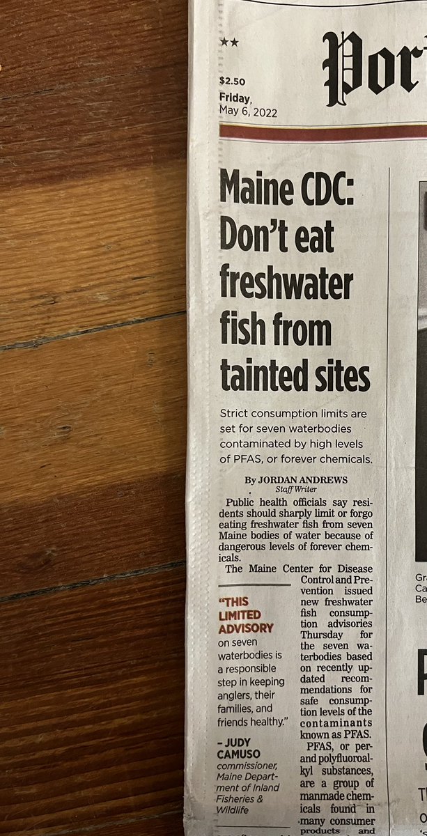 ErinBrockovich's tweet photo. Show of hands. How many have heard about this? These aren’t long distant issues… they’re showing up on your dinner table. @PressHerald #mainemess https://t.co/9OeWVB97zR