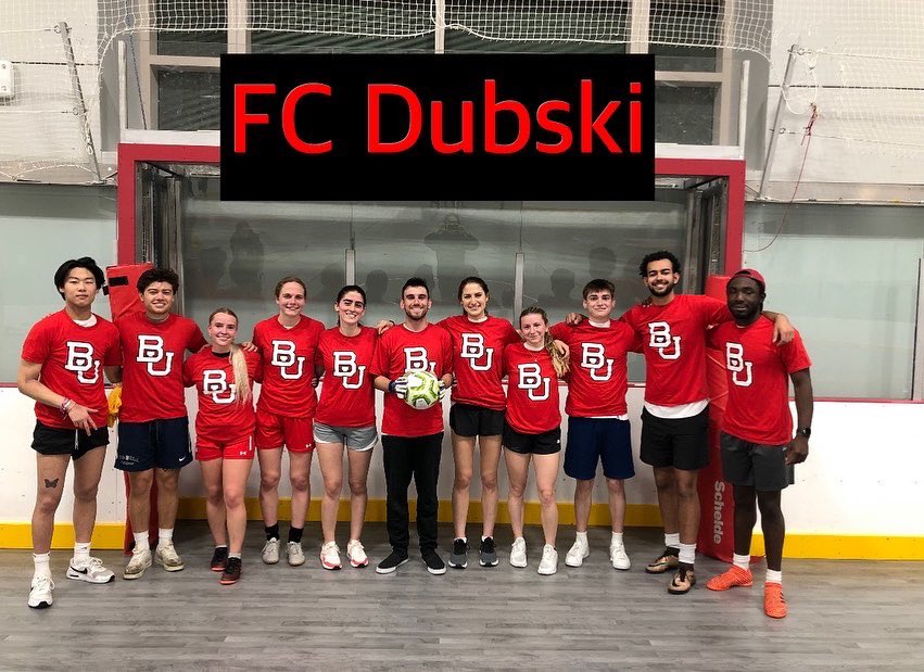 BUIntramurals's tweet photo. Last week we ended our Intramural offerings for the school year by crowning the Champions of Spring Indoor Soccer! The 1st Place finishers were:

•Co-Rec = FC Dubski
•Open A = The Syrians
•Open AA = Fondo Oeste

Thanks to the over 40 teams that participated! ⚽️🏆

#BUIMSports https://t.co/CbaKXDfp5S