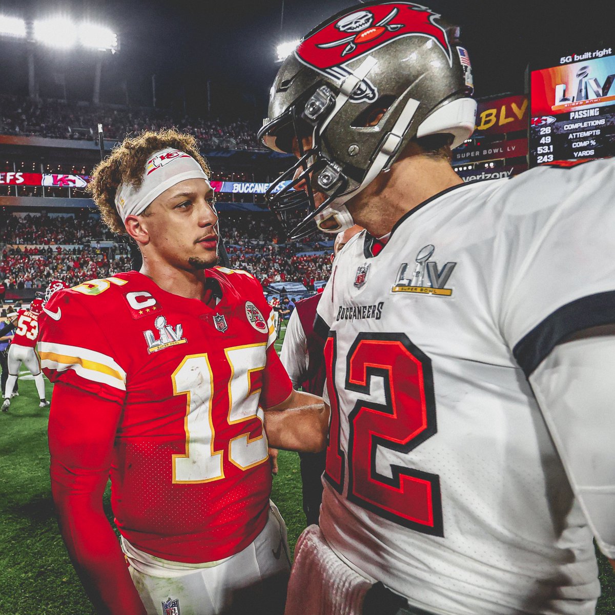 Chiefs's tweet image. Who's ready for the next Mahomes vs. Brady matchup? 🤔