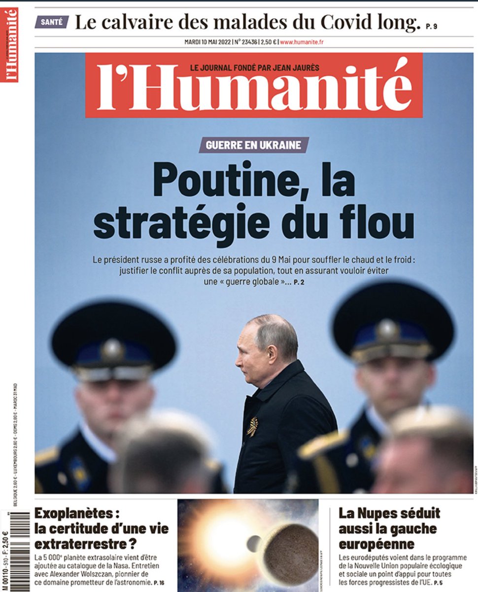 fabien_gay's tweet photo. Poutine, la stratégie du flou 
La Une de @humanite_fr https://t.co/Igdq9em3Cd