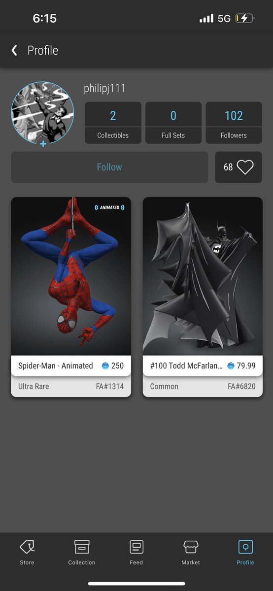 omi_to_the_moon's tweet photo. Finally secured the Grail of 
@veve_official  #6820 TODD 
1st collectible on VeVe ✅
1st Batman / DC collectible ✅
1st Spider-Man / marvel collectible ✅
 #toddclub https://t.co/jPsYKEoBn9