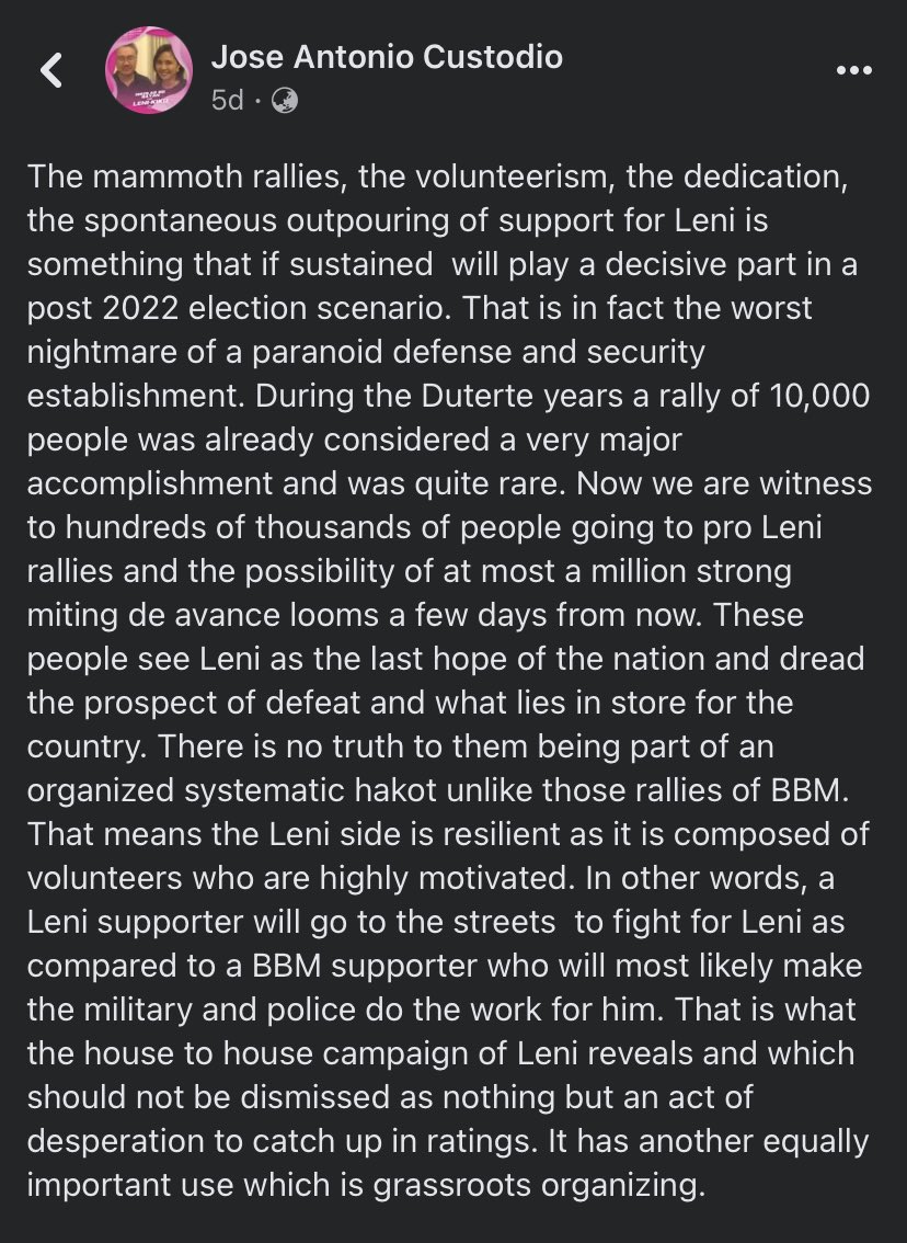 indiohistorian's tweet photo. From a dear friend and mentor, military historian, Jose Antonio Custodio, on what the Marcos Jr. administration will have to deal with. 

Di pa tapos ang laban. https://t.co/jwsazyCw7b