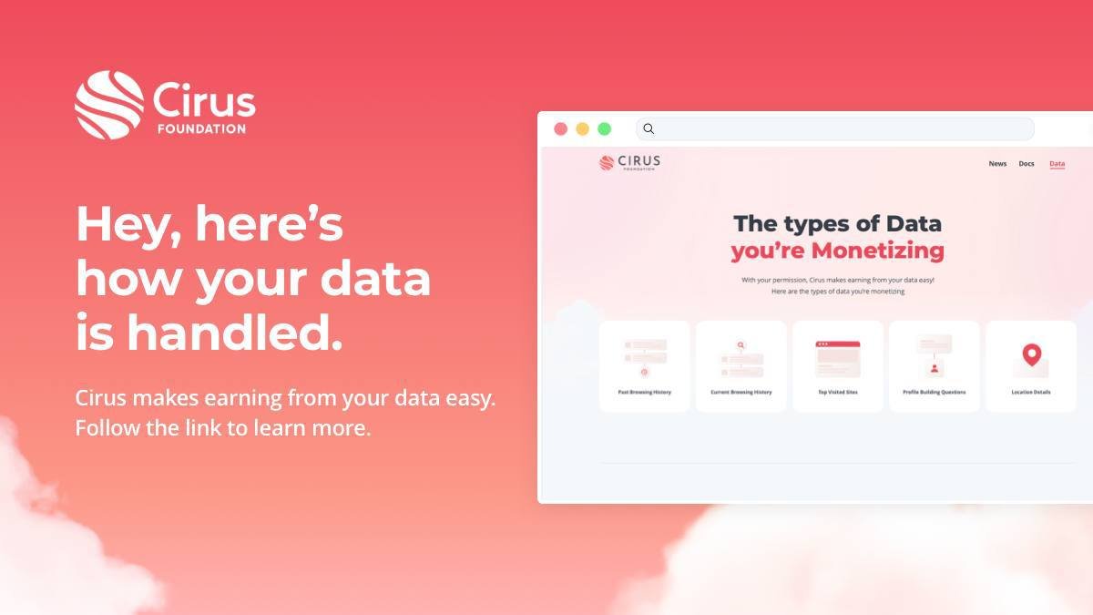Veri hassas bir konudur... 🤐

🚫 Büyük veri endüstrisi, perde arkasında neler olduğunu paylaşmaktan hoşlanmaz... o yüzden biz burada devreye giriyoruz. 

📄 Anlamayı kolaylaştıran bir sayfa oluşturduk! 

👇 Göz atın 👇 

cirusfoundation.com/your-data/

#Web3 #Crypto #data