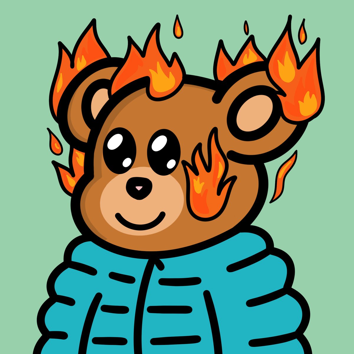 BubblyBearsNFT's tweet photo. Current state of the market right now!

"This is fine"

#NFTs #NFTGiveaways #NFT https://t.co/FhWO5J9MM7