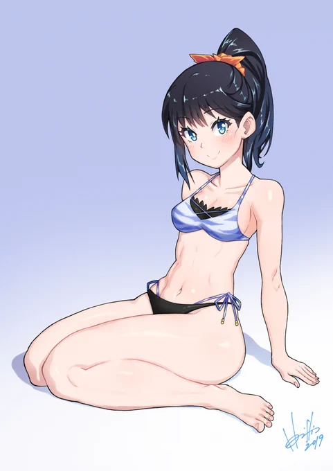 #くそ寒いので水着絵を貼る
昨日より冷え込んでる気がする(ーwー;) 