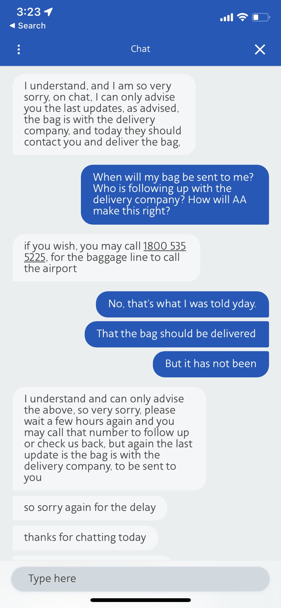 Read Option on X: &ldquo;Hey @AmericanAir, your customer rep Sherida 