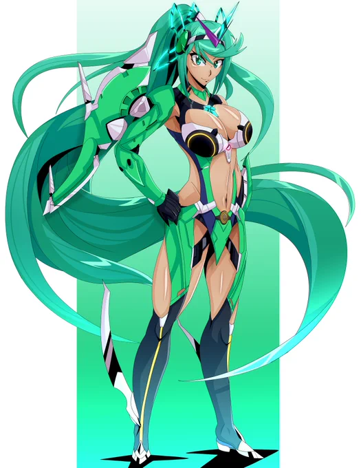 Xenoblade X Pneuma☄️💚☄️
Commissioned by @JetgoshiEX

#XenobladeX #ゼノブレイドX #XenobladeChroniclesX
#Xenoblade2 #ゼノブレイド2 #XenobladeChronicles2 