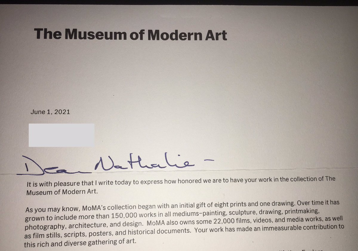 hey y’all your girl made it!! 🎉💕😭🙏☺️
i am honored to finally announce that “Everything is going to be OK” was accepted into the permanent collection at MoMA!!
the exhibit will be this September. more info in reply…