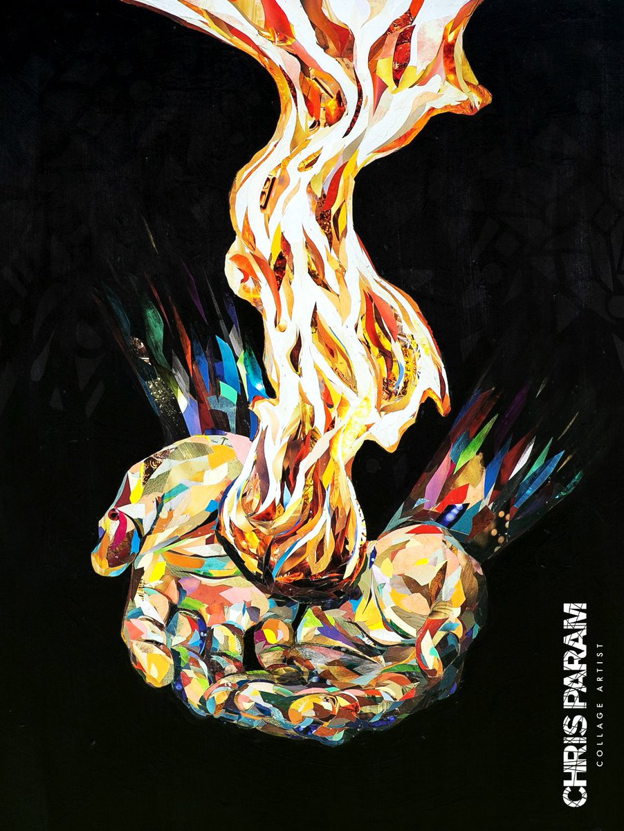 chrisparam_art's tweet photo. “Keep the Fire Alive”
Collage/acrylic 
36” x 48” 
Prints and tapestries available!
#Artist #artistsontwitter #create #NFTs #nftart #nftcommunity https://t.co/ceEWxKjdJK