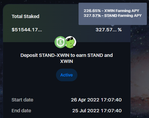 diceK_koba's tweet photo. xWIN are collaborating with TokenStand. We are still in good condition and have more than 2 months to go until July 25th, so please visit it. Our information can be found on CoinGecko.
https://t.co/FYyqcV4U8I
#TokenStand
#xWIN
#Farming https://t.co/fQAVZrEV7B
