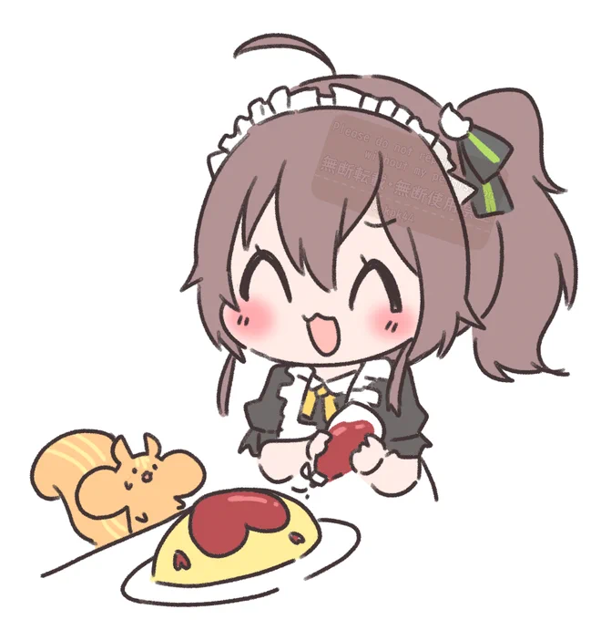 残さず食べてくださいねぇ❤️ 