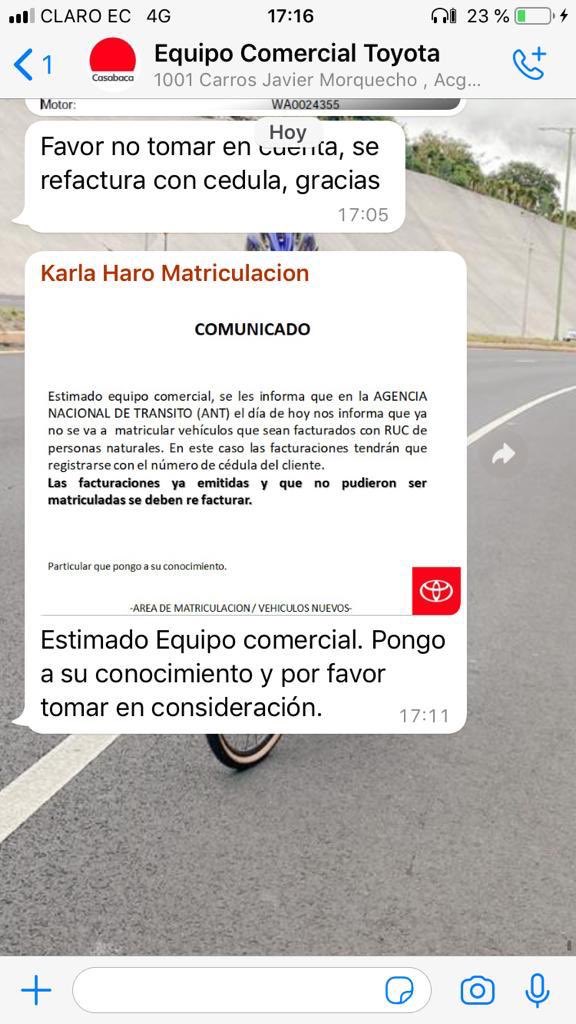 sdabogados's tweet photo. @ANT_ECUADOR  buenas noches es verdad que la personas naturales y no pueden adquirir vehículos nuevos con Ruc? Cual es l base legal y constitucional??? https://t.co/OVrdjBi8eq