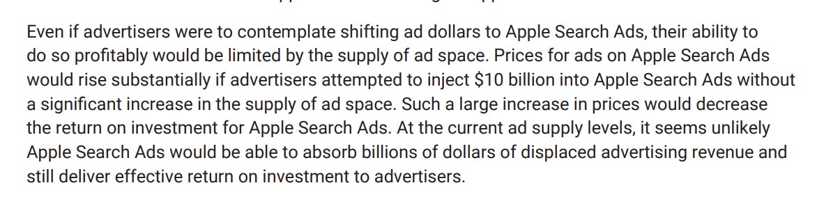 eric_seufert's tweet photo. A recent report commissioned by Apple argues that Apple's ad network, Apple Search Ads, couldn't *possibly* absorb billions of dollars in ad spend fleeing other platforms as a result of ATT. Meanwhile, Apple's 2021 ad revenue is estimated to have grown by 238% from 2020 to $3.7BN https://t.co/KcucOZ9Cm1