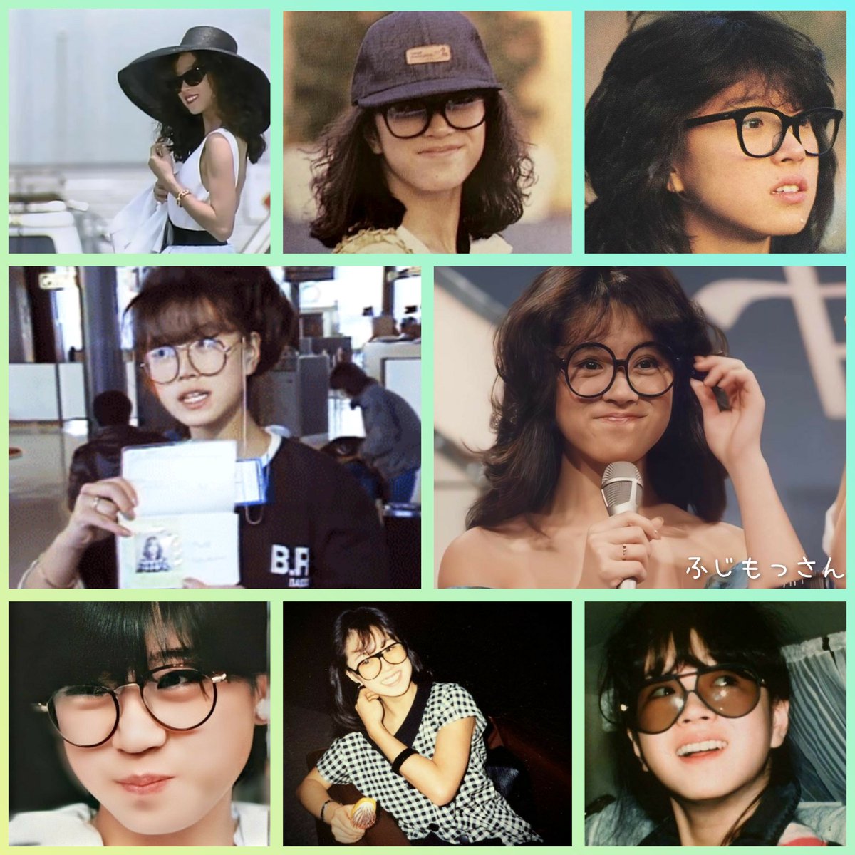 中森明菜　生写真　オフショット　メガネ メガネ明菜様 #中森明菜