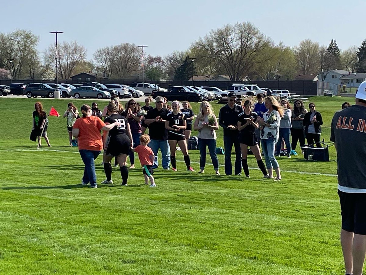 jdprickett's tweet photo. Senior Night 
For @MCHS_GSoccer! 🥅 
We’re extremely proud of 
Our Seniors! 
Thank you coaches, 
Players, families and fans! ⚽️ 
#mchssoccer 
#WarriorPride156 https://t.co/yQYjWKnQqF