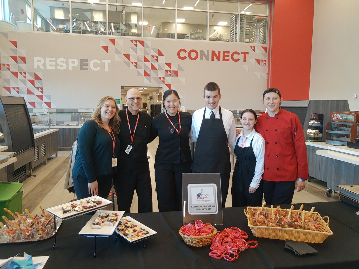 Coventry Culinary representing our district at the State of Education meeting at East Providence high school. Their food was amazing!