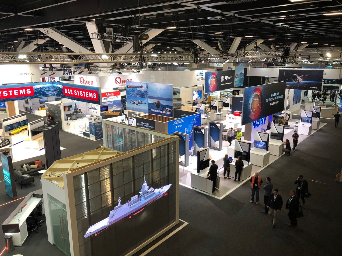 The last minute touches are being applied to #IndoPacific2022 in anticipation of opening on Day 1.

Consider our five recommendations of what you can see on Day 1 at INDO PACIFIC 2022: bit.ly/392AWWm