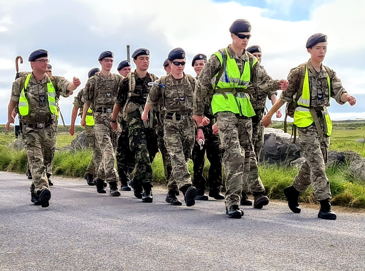 BGWroadmarching's tweet photo. Huge congratulations to all the cadets from @BgWing, @no1welshatc and @31_air_cadets for completing the Chickerell marches which replaced the Cosford march this year.
4 cadets completed 25miles to earn a Bronze badge, while 25 finished 50 miles for a Silver. https://t.co/RHZCezuj9P