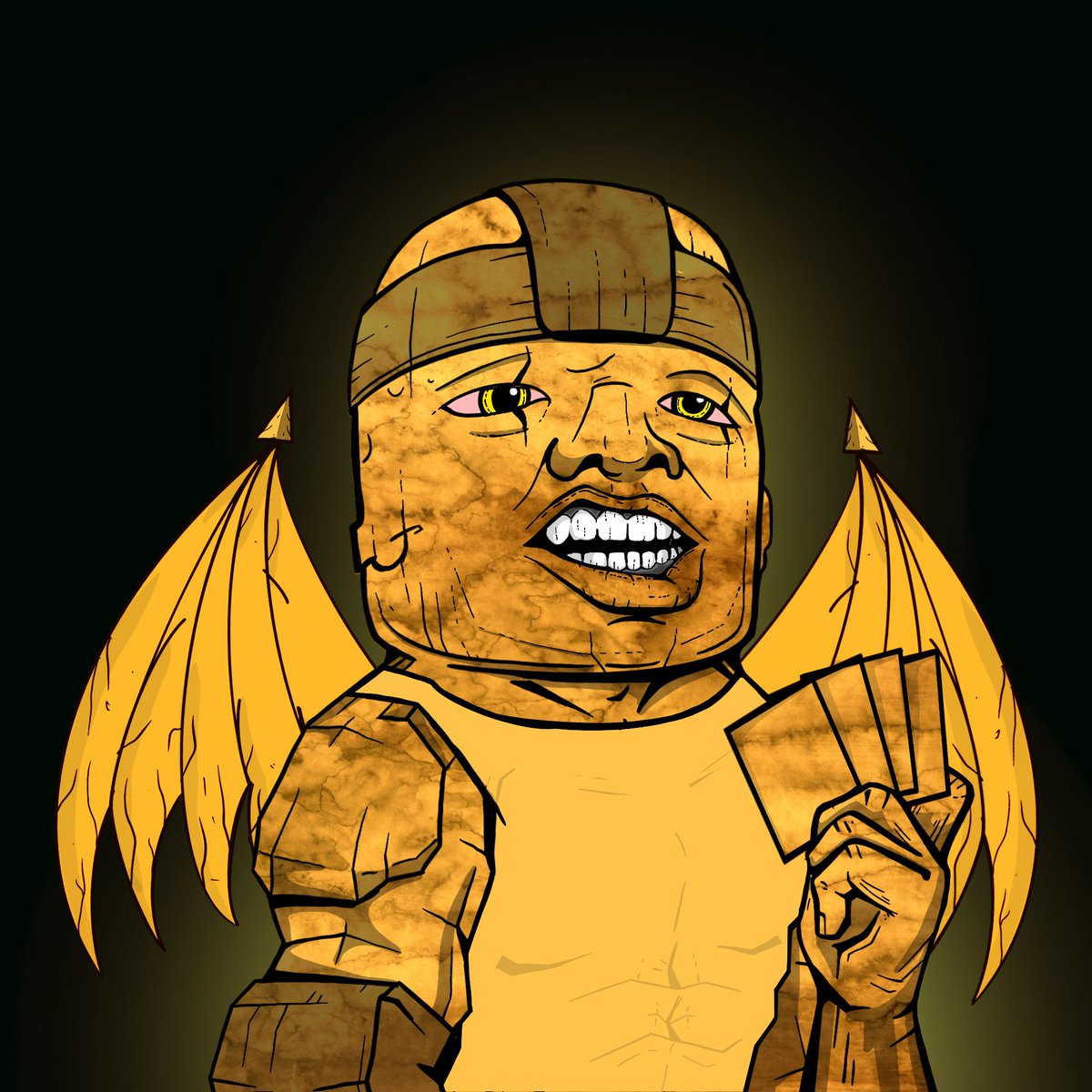 OG_Stoneheads's tweet photo. ✨OG LEGENDARY GOLDEN STONEHEAD✨

🎉 As we have entered our last few days before Mint, and the team is finishing everything up, fökit lets celebrate Stoneheads. https://t.co/h7ijMBkXhh