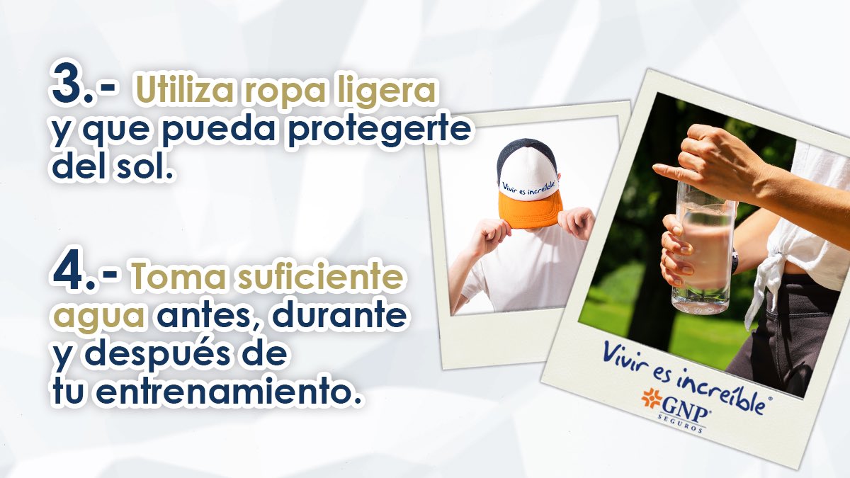 gnp_mx's tweet photo. ¡Ya llegaron los #GoyoTips 🐾! Al realizar ejercicio en tiempos de calor ☀️, recuerda que debes de proteger tu piel 🧴. #Viviresincreíble #Pumas #SoyDePumas https://t.co/YaPGyCyu8J