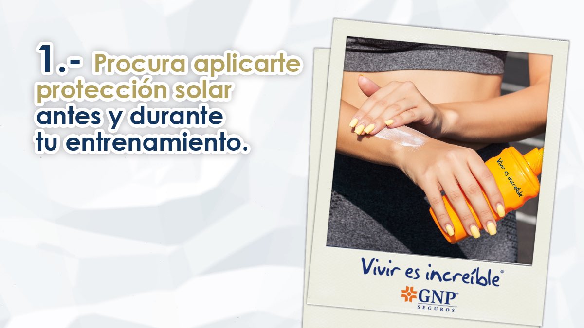 gnp_mx's tweet photo. ¡Ya llegaron los #GoyoTips 🐾! Al realizar ejercicio en tiempos de calor ☀️, recuerda que debes de proteger tu piel 🧴. #Viviresincreíble #Pumas #SoyDePumas https://t.co/YaPGyCyu8J