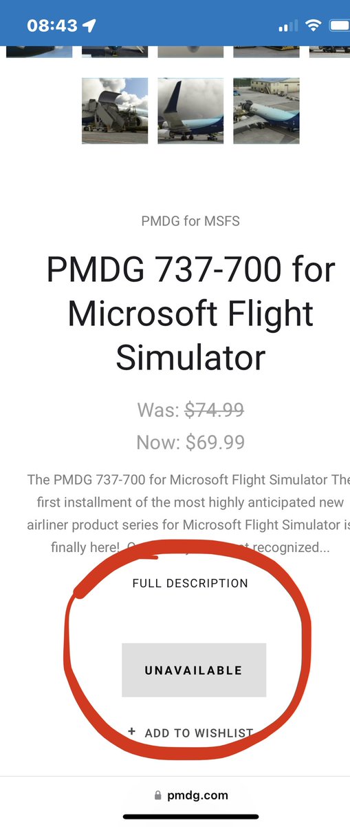 Chuckmatty's tweet photo. #pmdg WTF?? https://t.co/E9OqiMS66g
